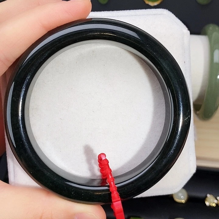 和田玉未镶嵌手镯圈口62