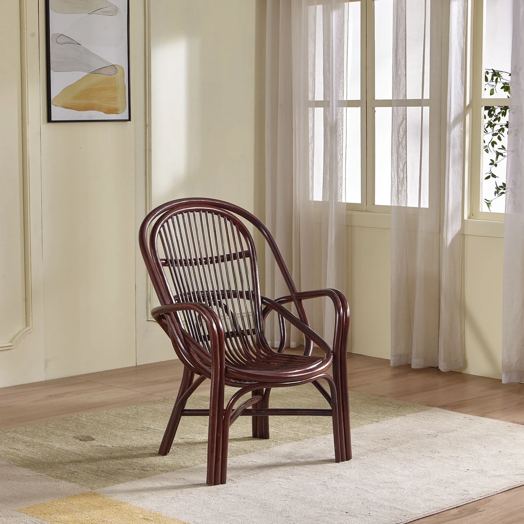 高端系列大双拼休闲椅高背椅客厅藤椅户外阳台藤椅