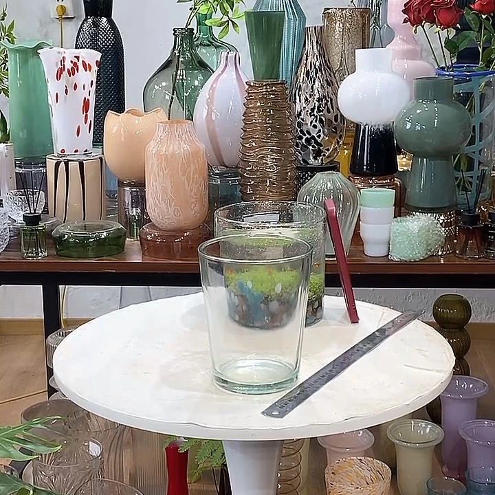 原色花瓶口12高19微瑕