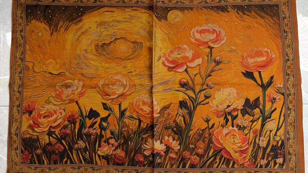 香云纱枕套--花甸星梦 54*78cm