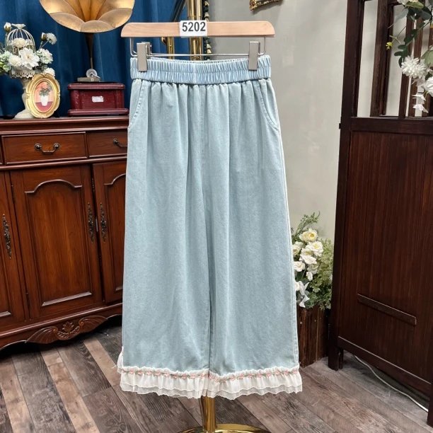 5200-5299号 夏季八九分裤牛仔薄款柔软舒适夏款裤子