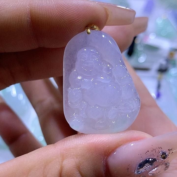 翡翠颈饰未镶嵌天然翡翠A货吊坠