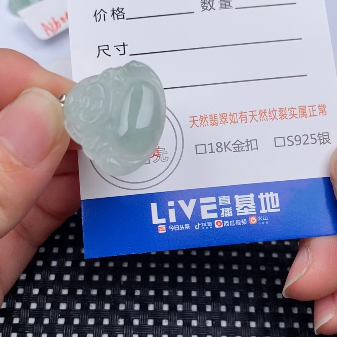 翡翠银S925镶嵌颈饰