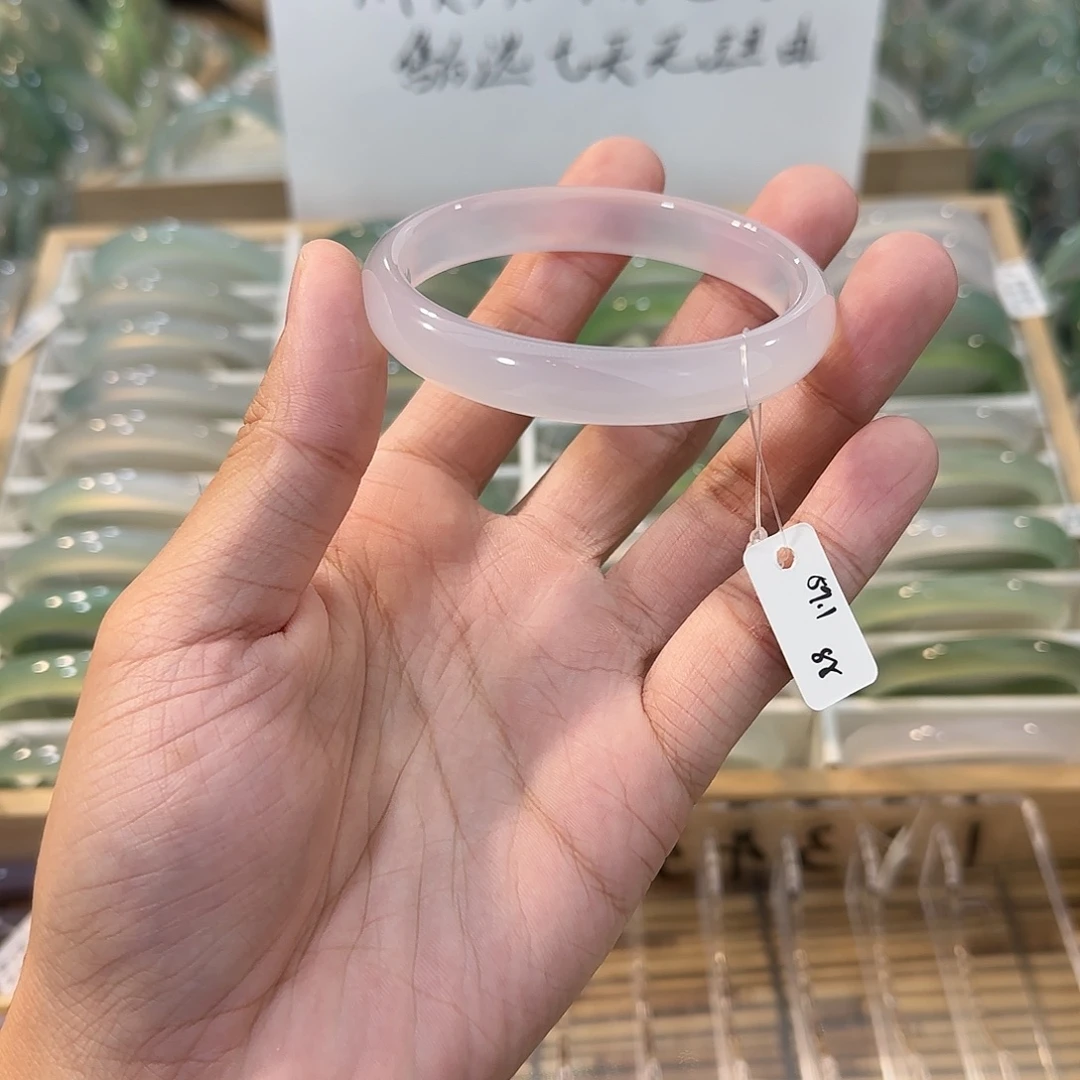 玛瑙/玉髓未镶嵌手镯圈口59.1