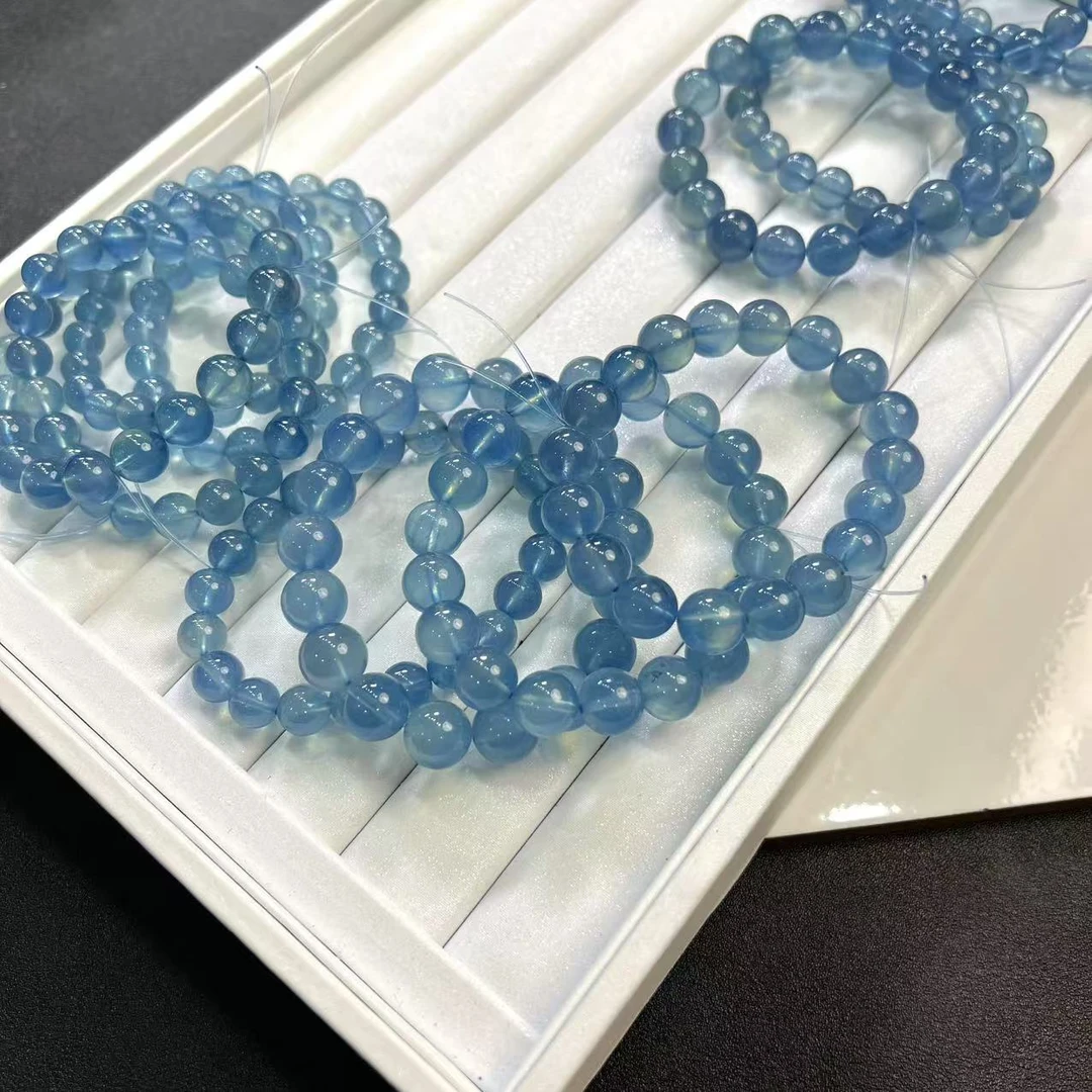 魔鬼蓝不解释手串（多样性发一） 天然杂裂矿点，完美主义慎拍