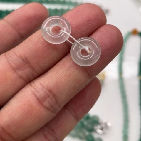 【闪购商品】石英质玉（黄龙玉）颈饰未镶嵌?*