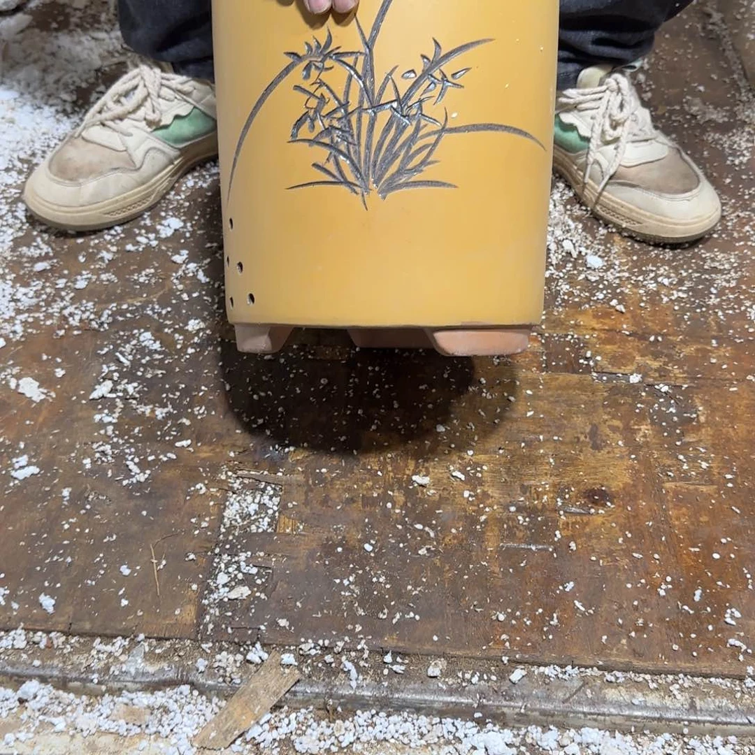 紫砂花盆口径17.22口径