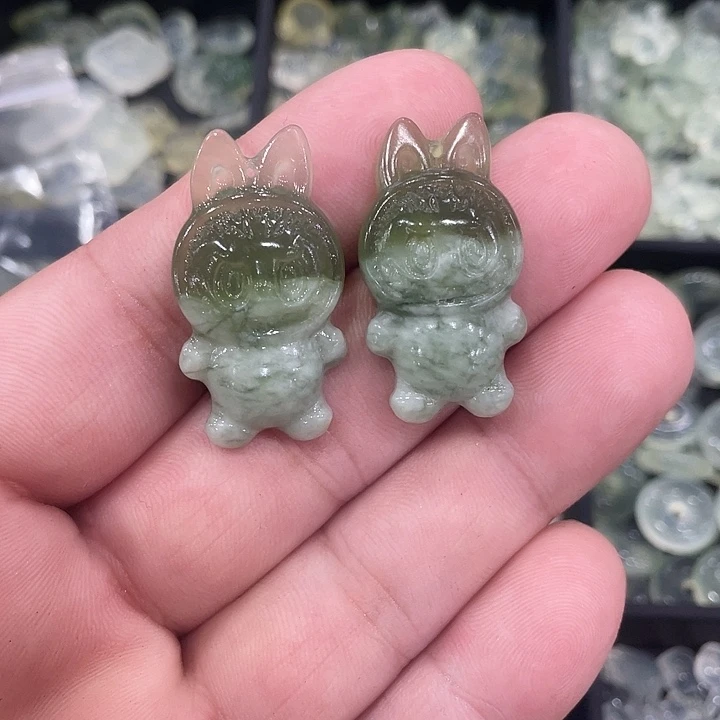 蛇纹石玉合金颈饰