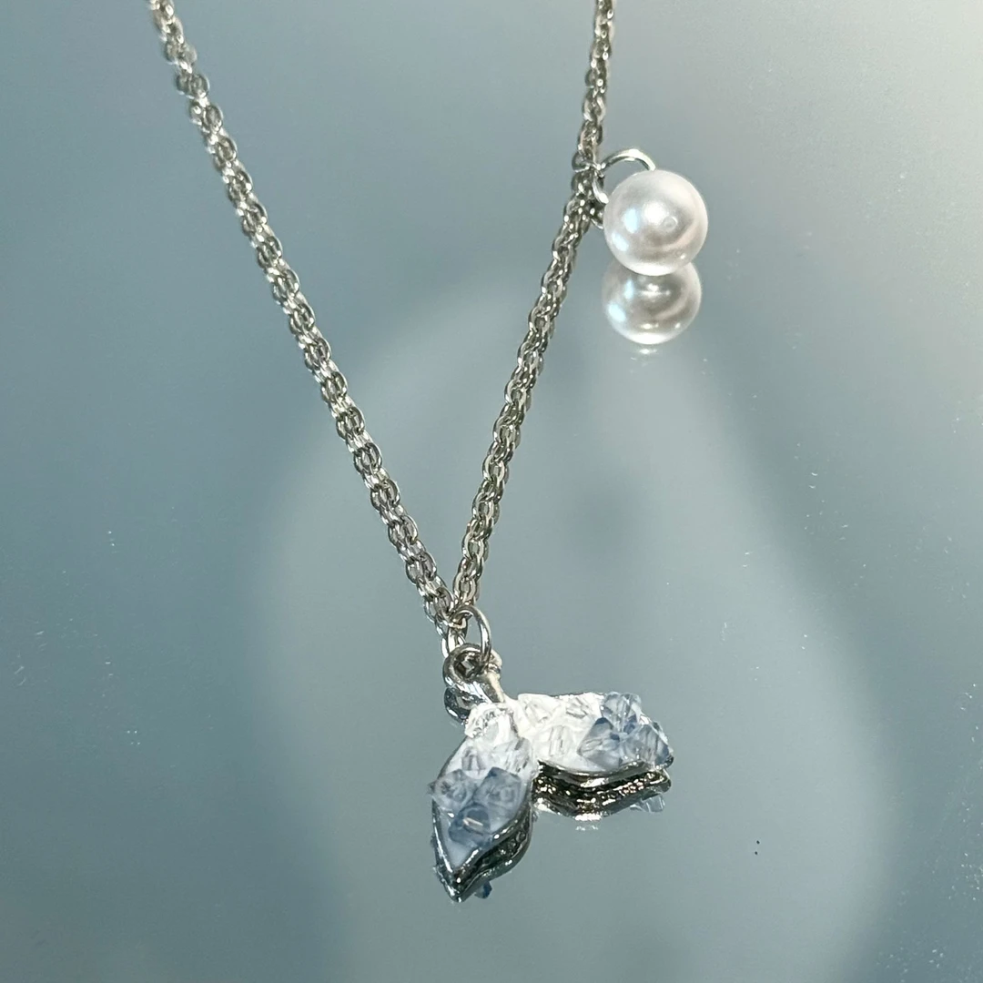 Liwuu礼雾美人鱼之泪 Liwuu 珠藏鲸梦不对称冰川锆石气质银色x027