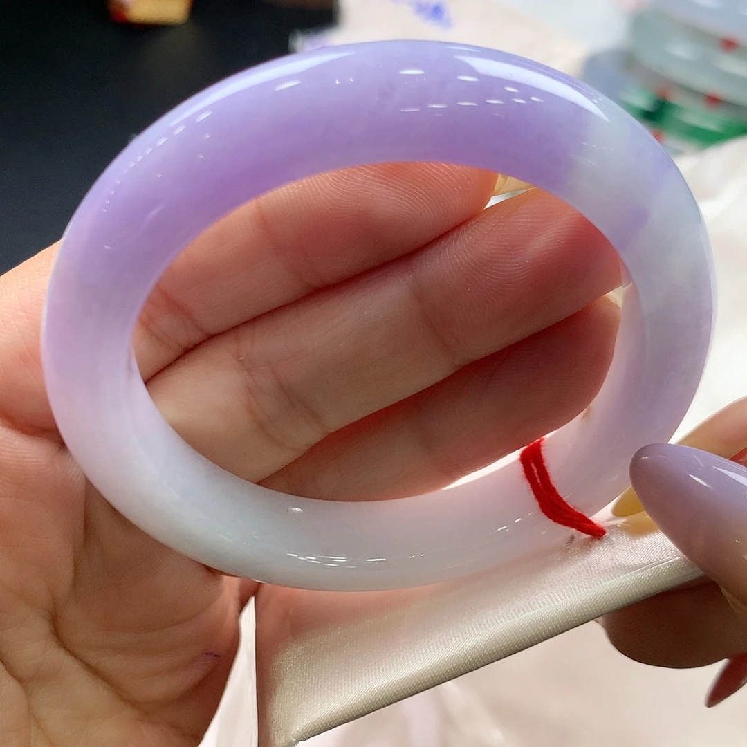 翡翠未镶嵌手镯53正