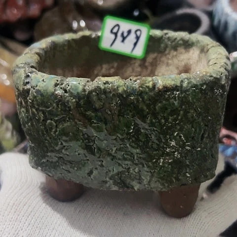 红陶粗陶花盆手工