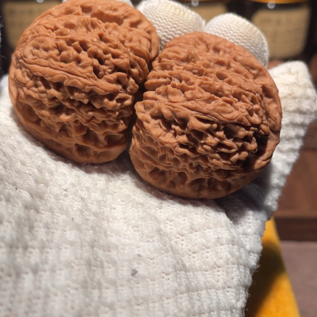 文玩核桃把件47拉丝球疆