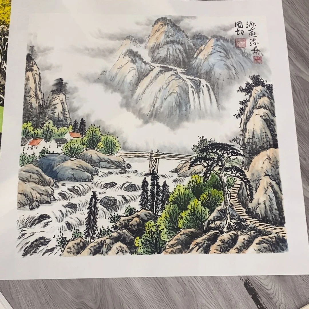 国画朱*绘画作品欣赏