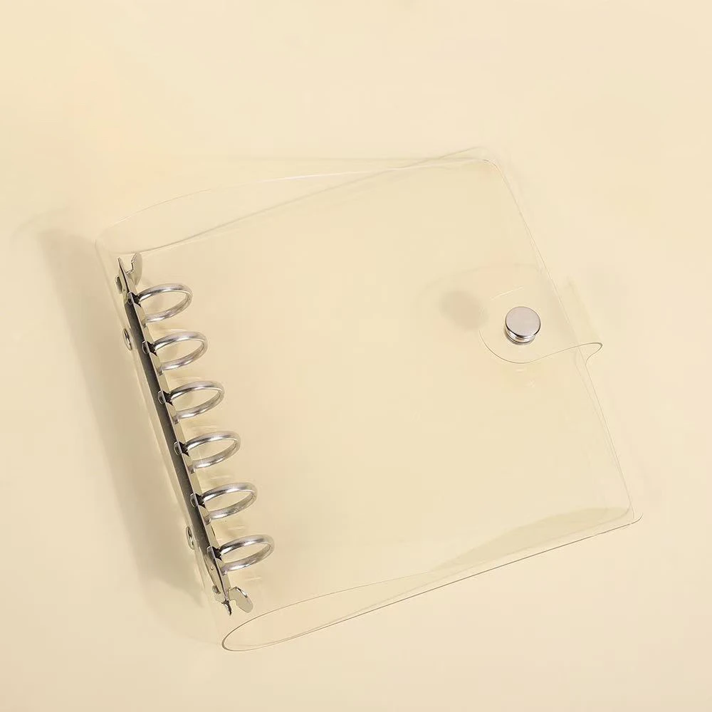 摇摇本保护简约透明PVC活页夹外壳A5A6 手账本外壳笔记本