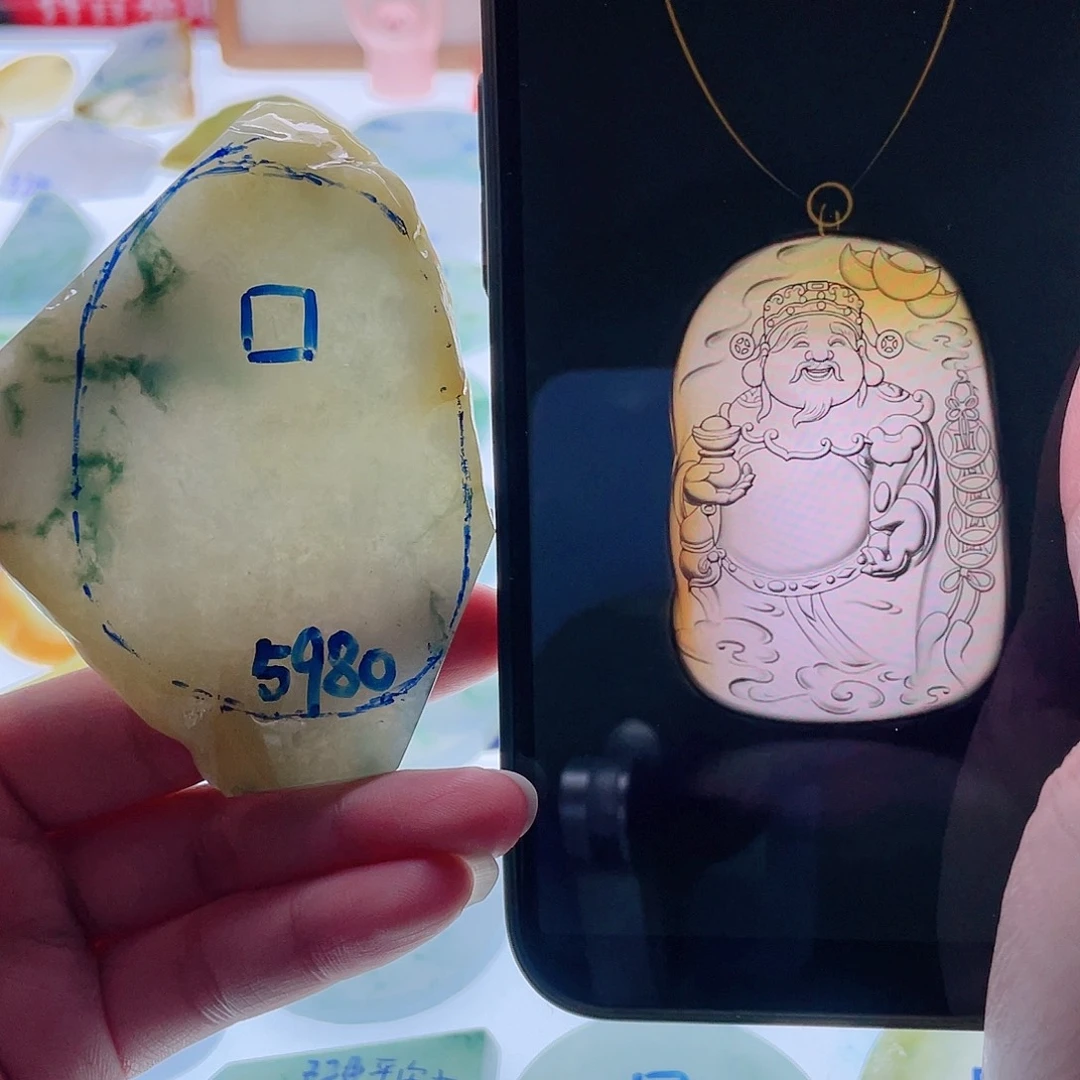 定制翡翠未镶嵌天然翡翠包工