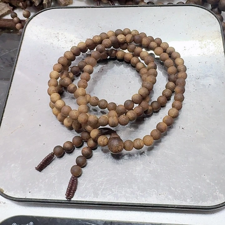 沉香手串小**迪0.5圆珠多圈