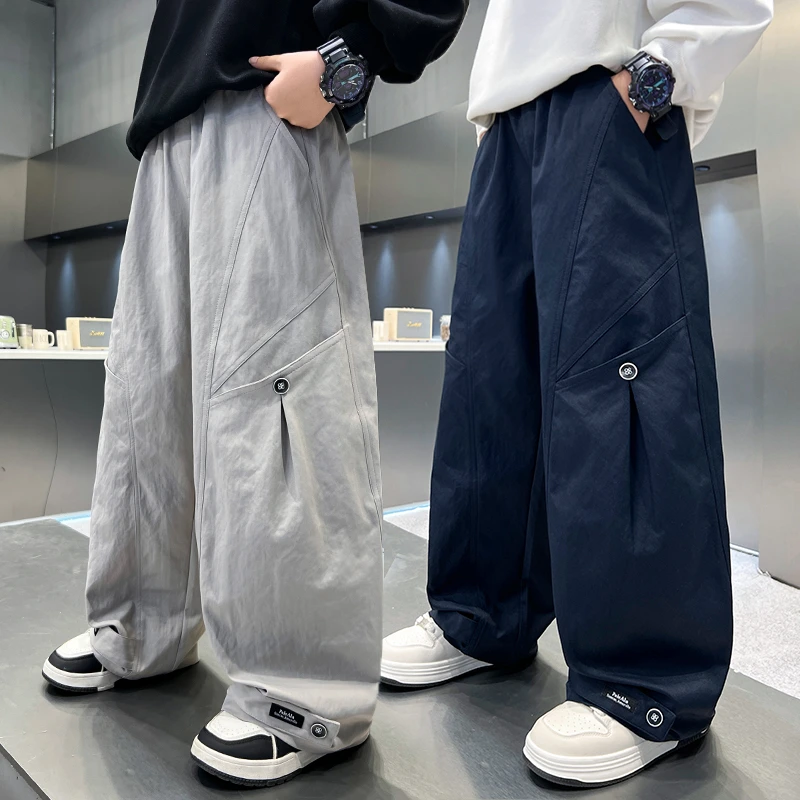 男童裤子春秋款2025新款儿童秋装工装裤中大童男孩秋季休闲长裤潮