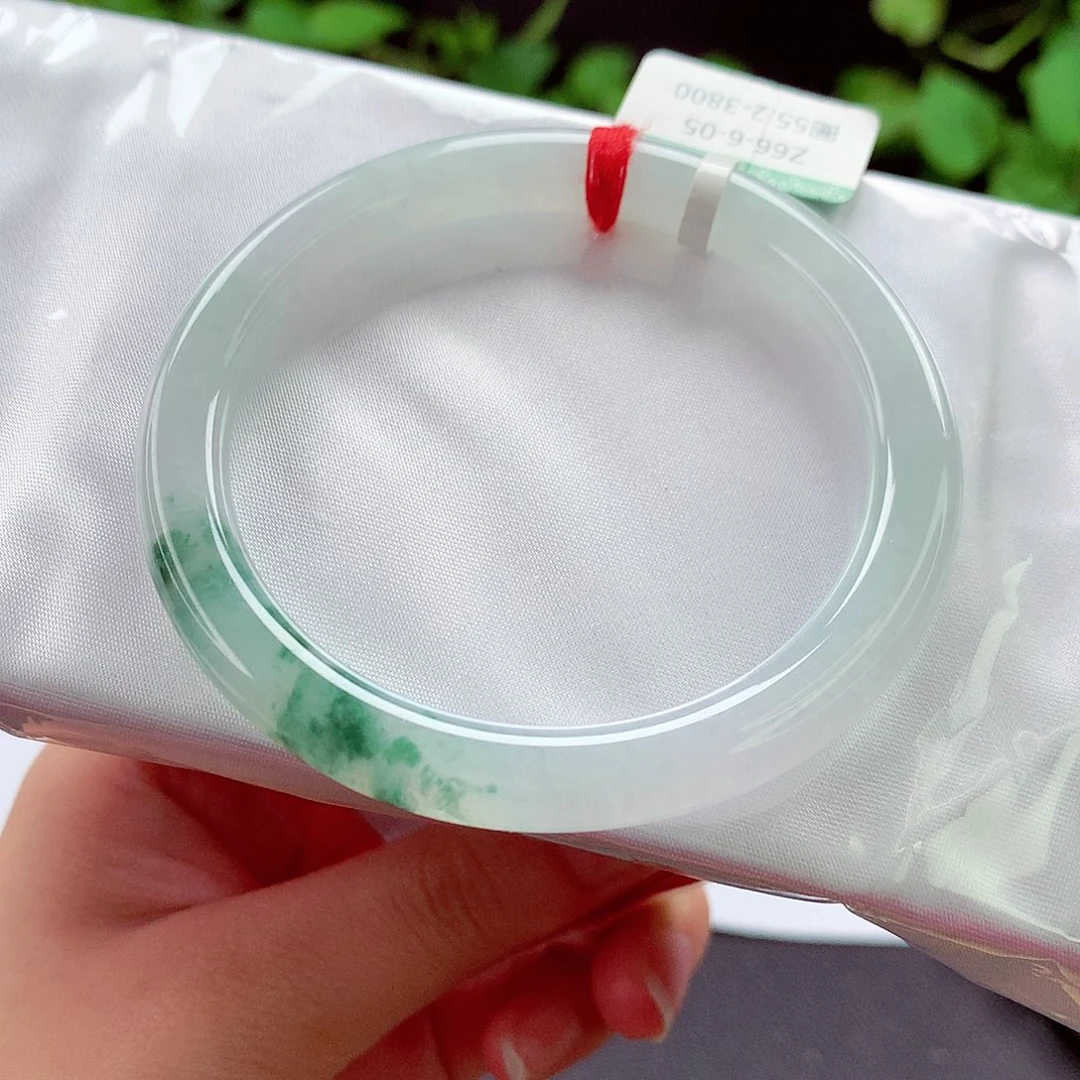 翡翠未镶嵌手镯缅甸天然a货翡翠手镯