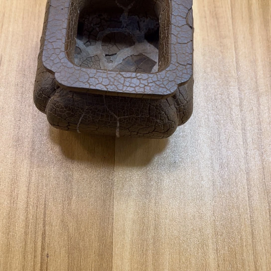 视***阁石材龟纹石精品方炉