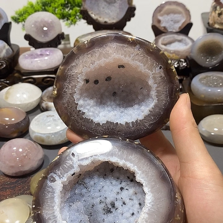 水晶摆件未镶嵌聚宝盆
