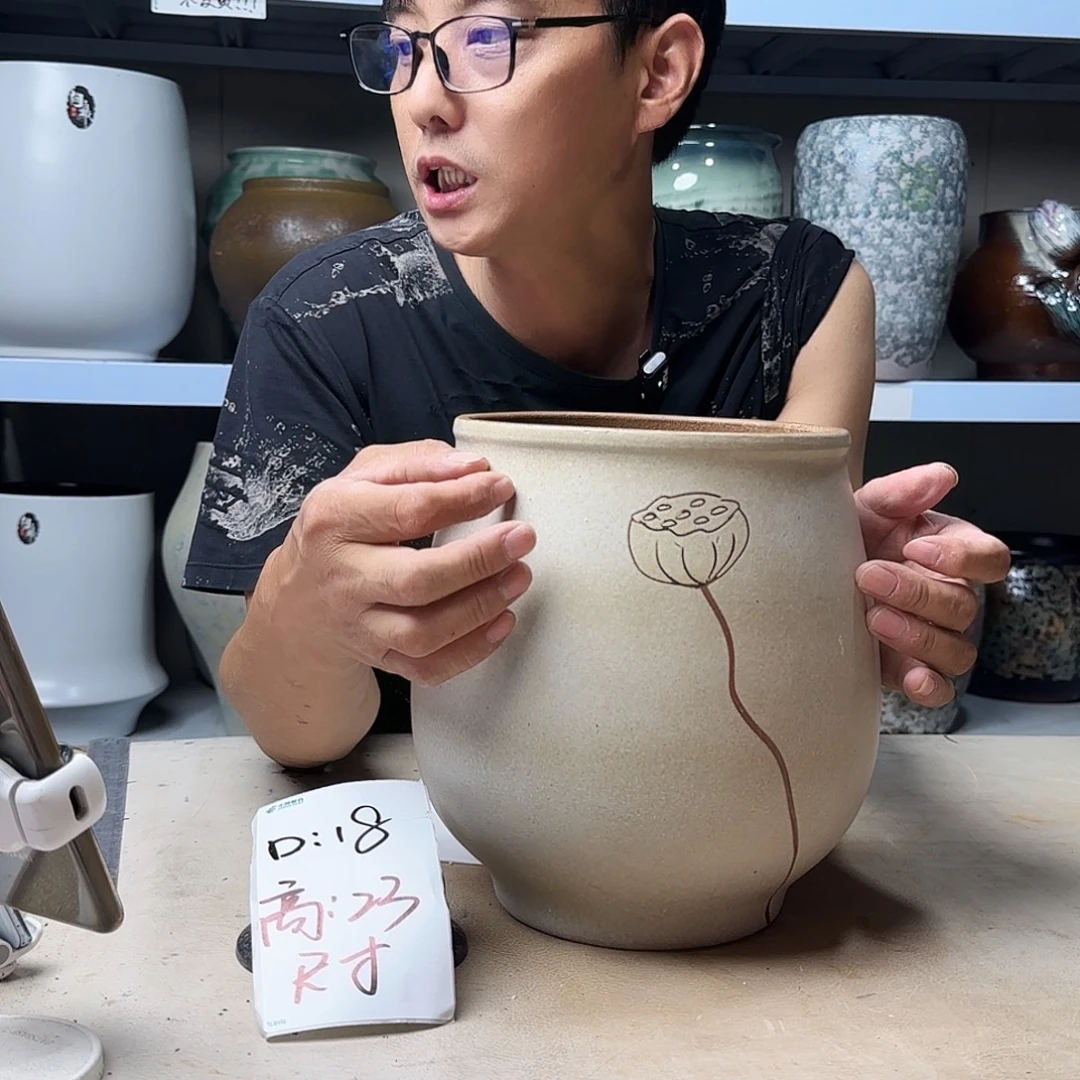 紫砂花盆尺寸18@23