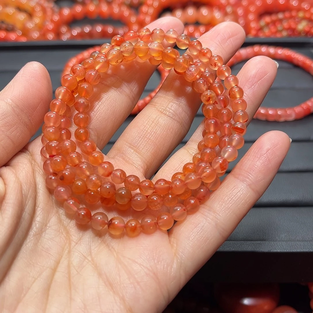 南红玛瑙手链未镶嵌
