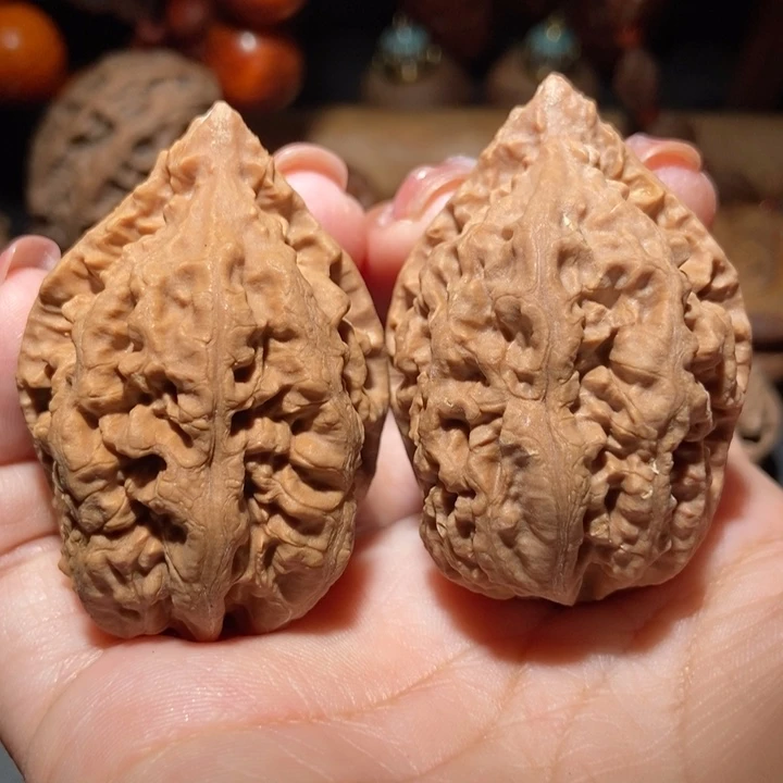 把件文玩核桃东北楸子小雪66