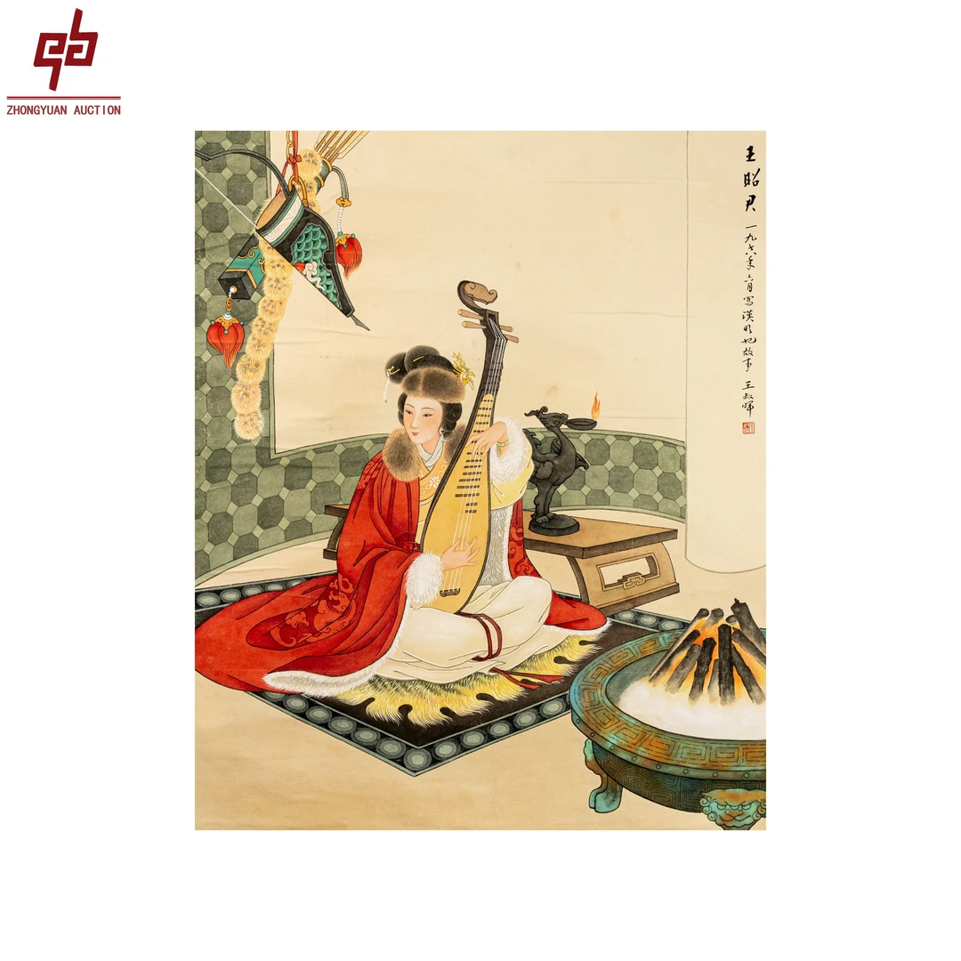 "lot7776 王叔晖 人物· 镜片 66cm*80cm约4.8平尺"