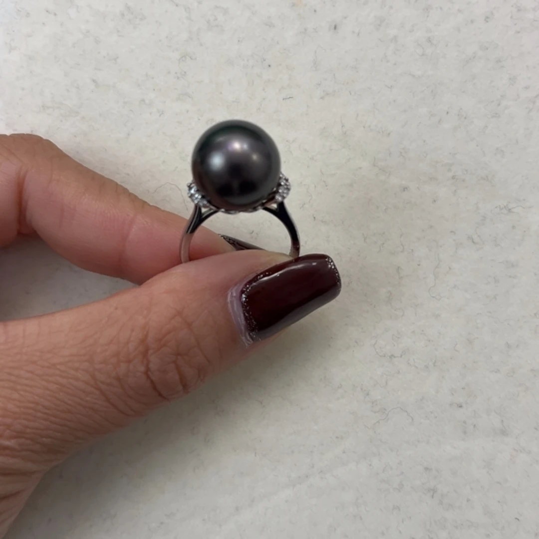 【闪购商品】海水珍珠戒圈银S925镶嵌