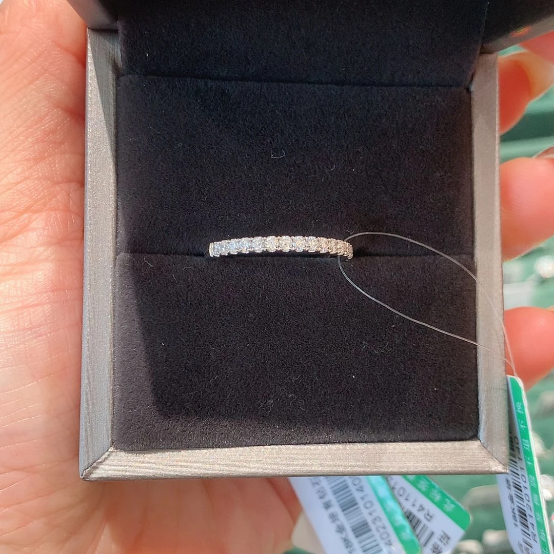 实验室培育钻石18K金镶嵌15圈