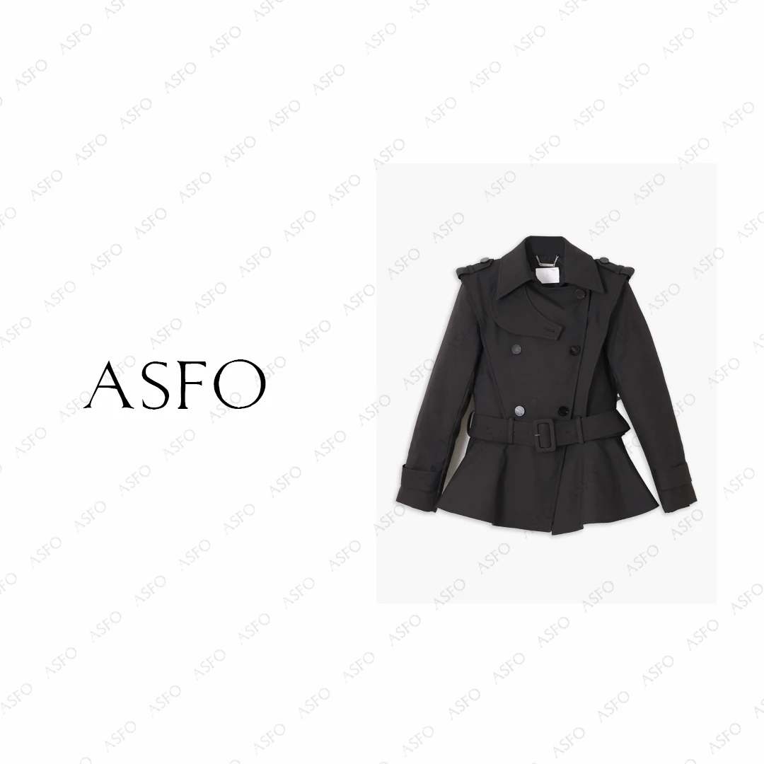 【AS小蛮腰】25新定制经典肩袢收腰保暖气质羽绒服AS25QYRF04069