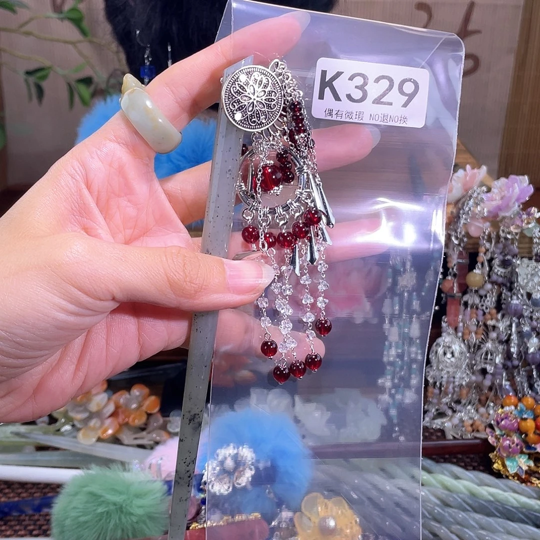 喜****蛇纹石玉合金发饰