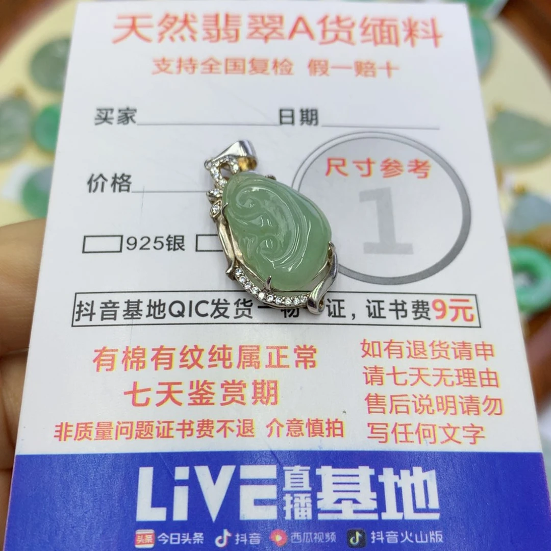 翡翠颈饰未镶嵌翡翠