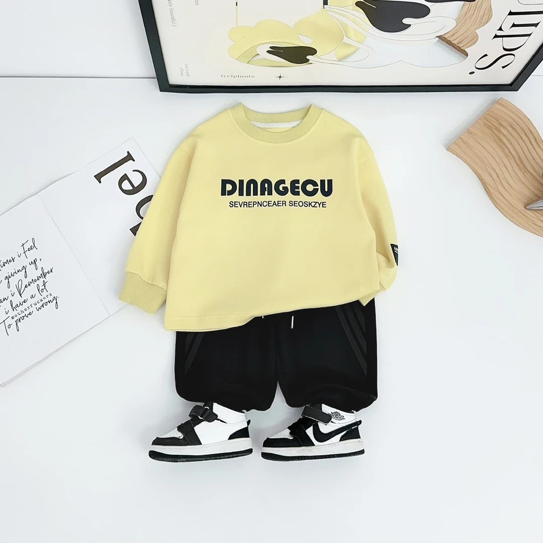 儿童卫衣长袖2025新款男童秋季上衣洋气潮牌BQ25826Y悠悠童话童装