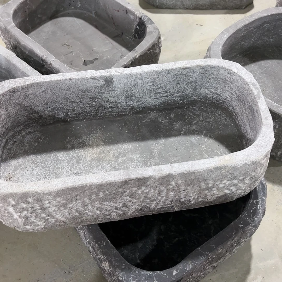 石头天然石头微瑕花盆