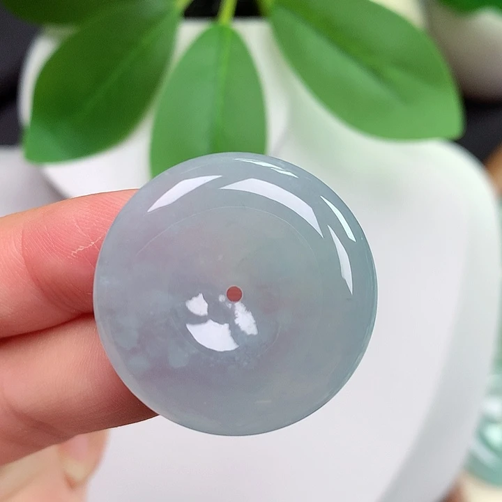 颈饰未镶嵌翡翠平安扣 28.7x6.5mm