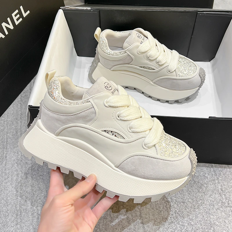 网红超火阿甘鞋女2025秋冬新款厚底老爹鞋潮流时尚百搭休闲运动鞋