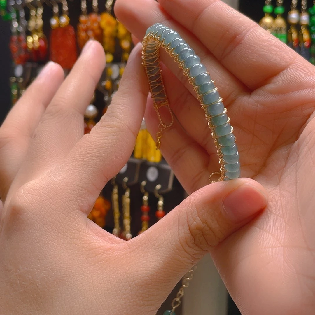 翡翠合金耳饰翡翠