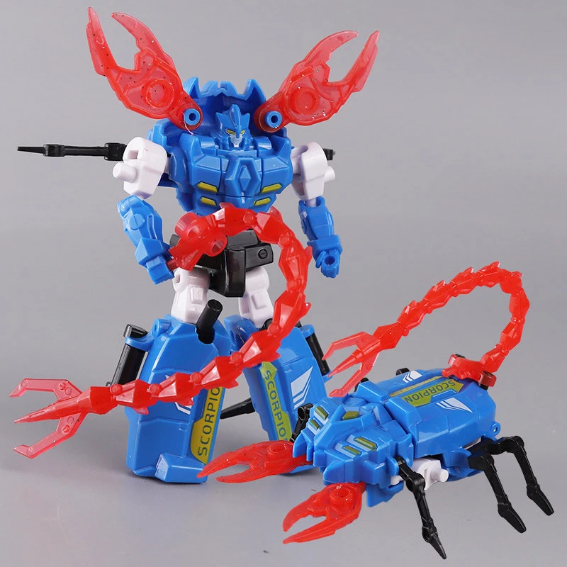 昆虫变形玩具机器人威猛战神金刚甲虫儿童蜜蜂机甲机蝎子变身战队