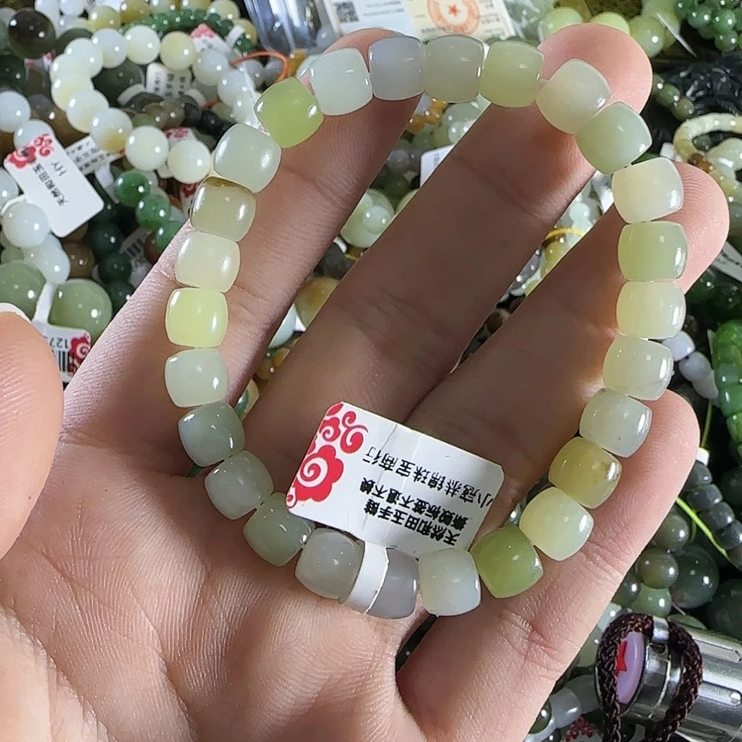 和田玉手链未镶嵌66