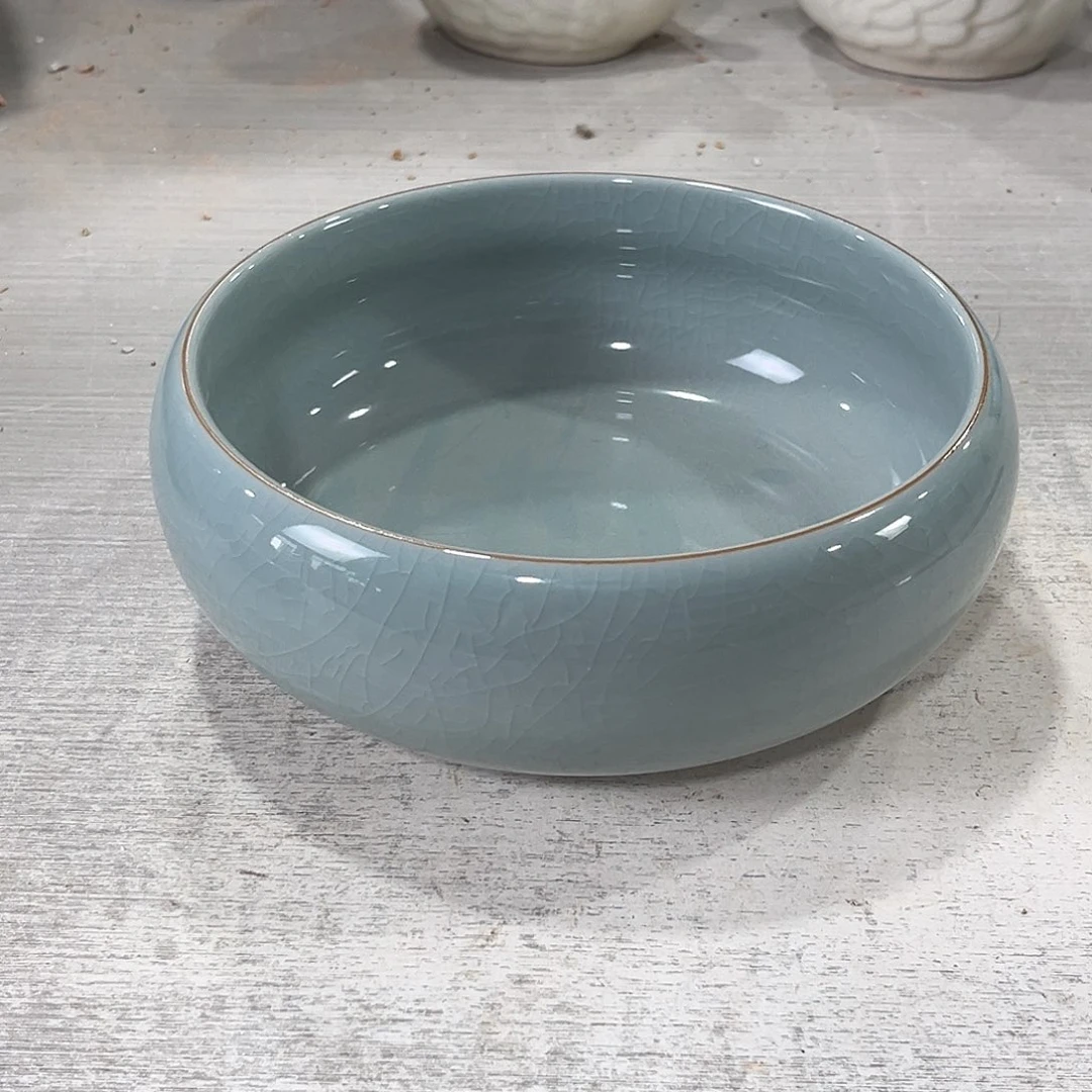 口径  18*7.5陶瓷绿植多肉微瑕无孔花盆