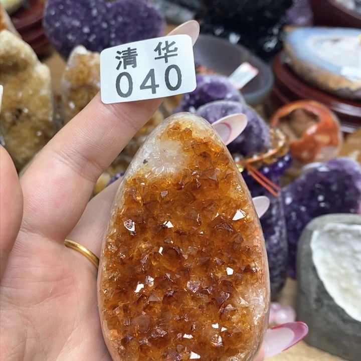 紫晶天然水晶未镶嵌银S925镶嵌小*宝040