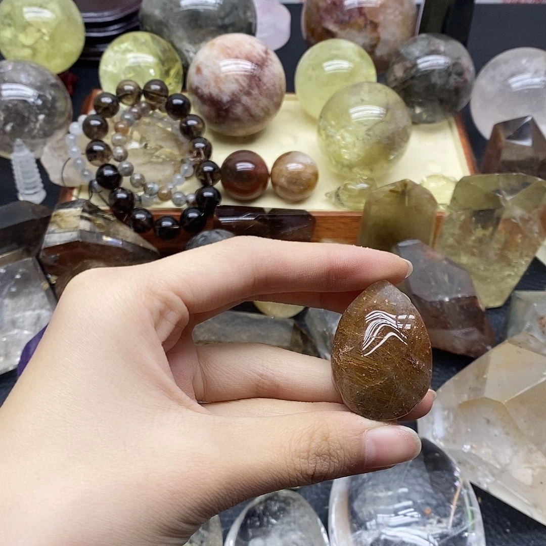 未镶嵌水晶珠宝半成品294水晶石