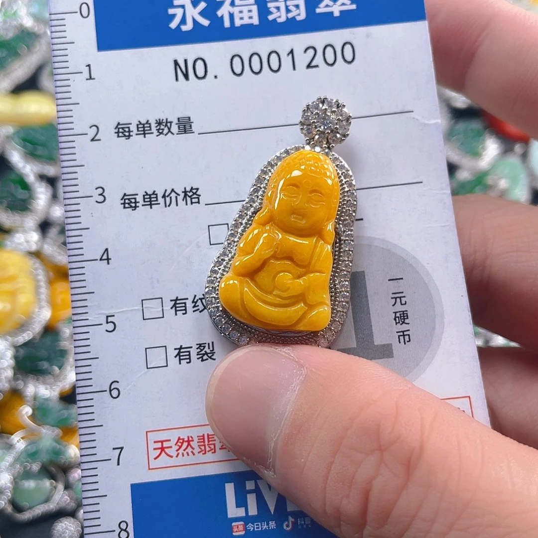 翡翠未镶嵌吊坠(不含链)