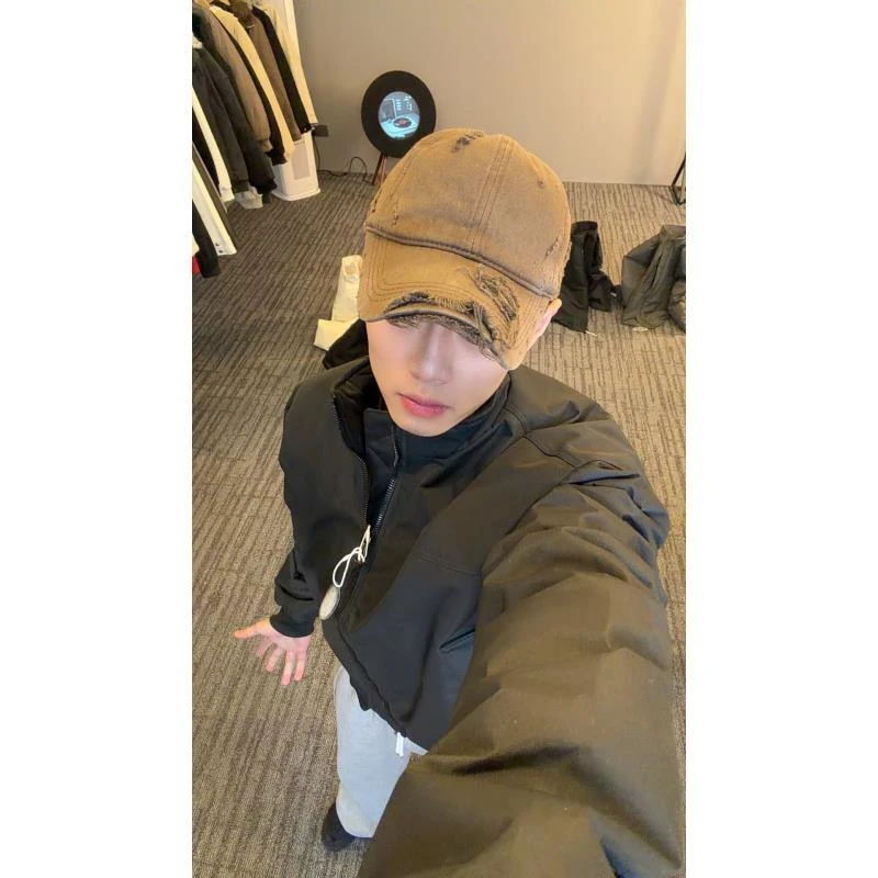 25596 美式三防教练夹克男款高级感痞帅正肩短款外套cleanfit立领