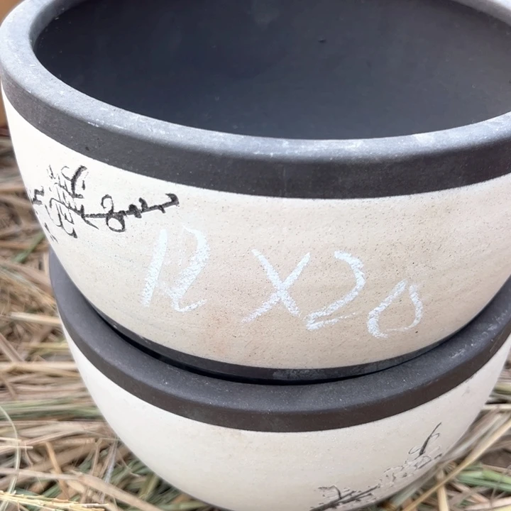 红陶紫砂碗盆口20，4个