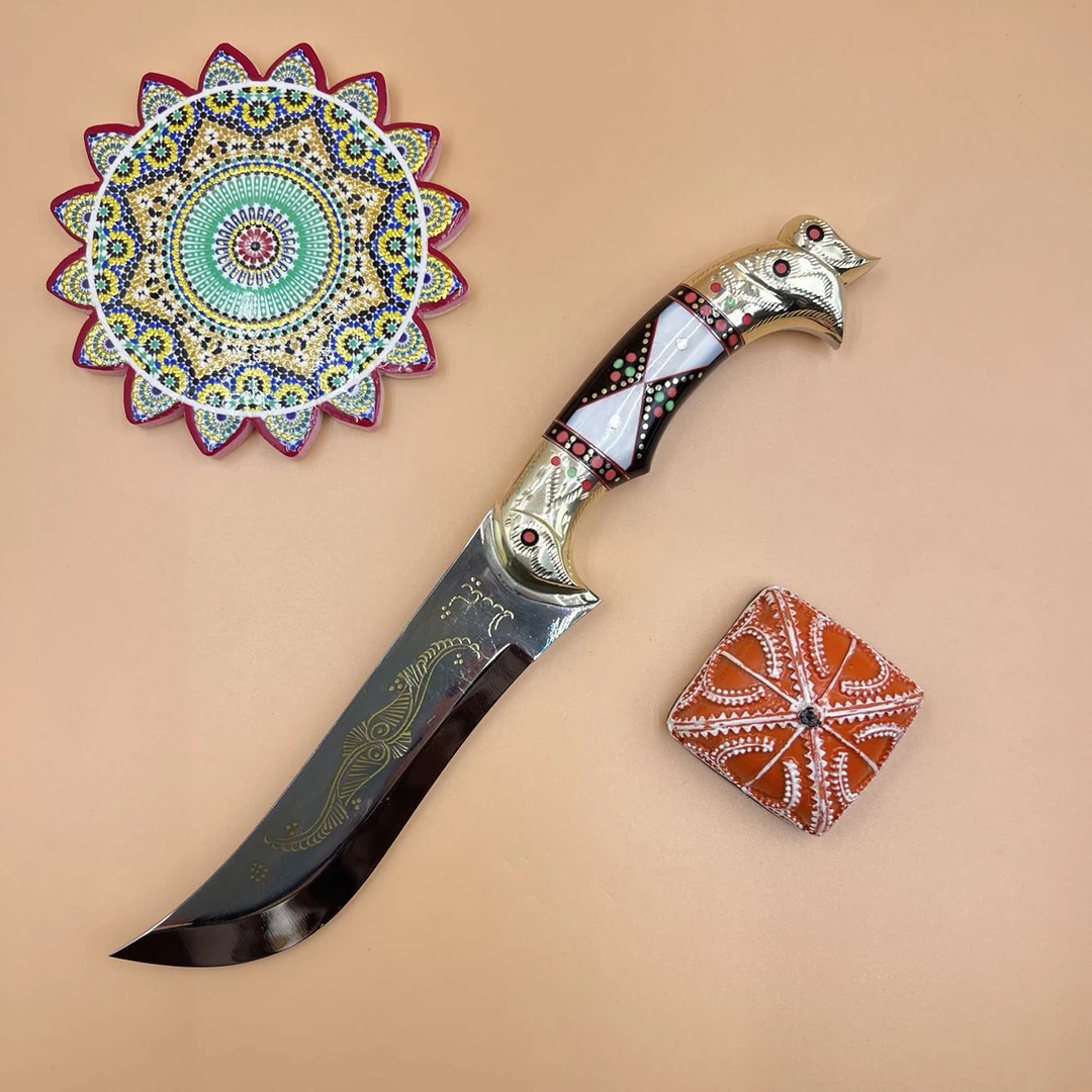 巴达木头形直柄小刀收藏款