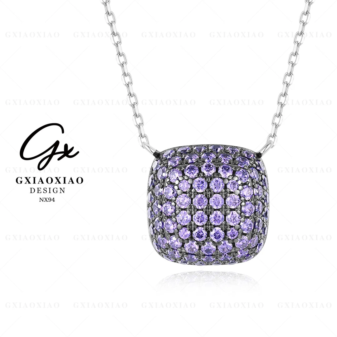 G XIAOXIAO 925银 镀K金 【紫薇星】气质高级感项链 NX94