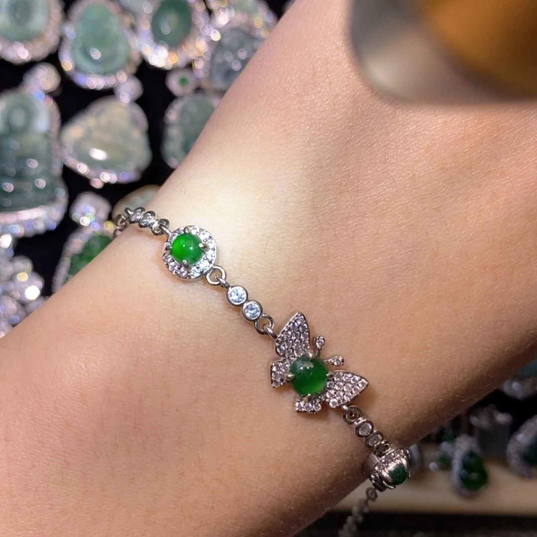 翡翠未镶嵌颈饰天然