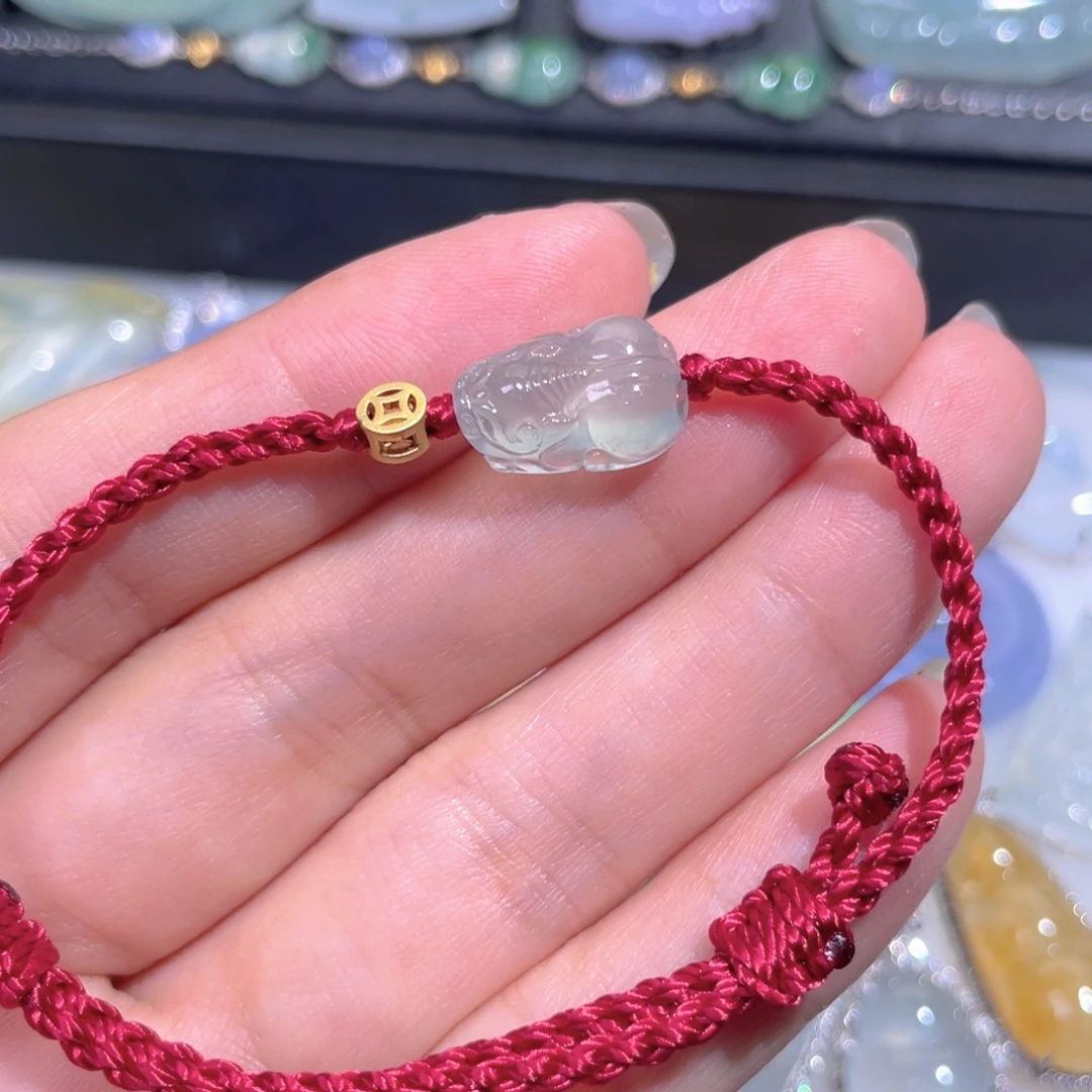 颈饰18K金镶嵌翡翠翡翠